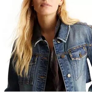 FRYE studded denim jacket